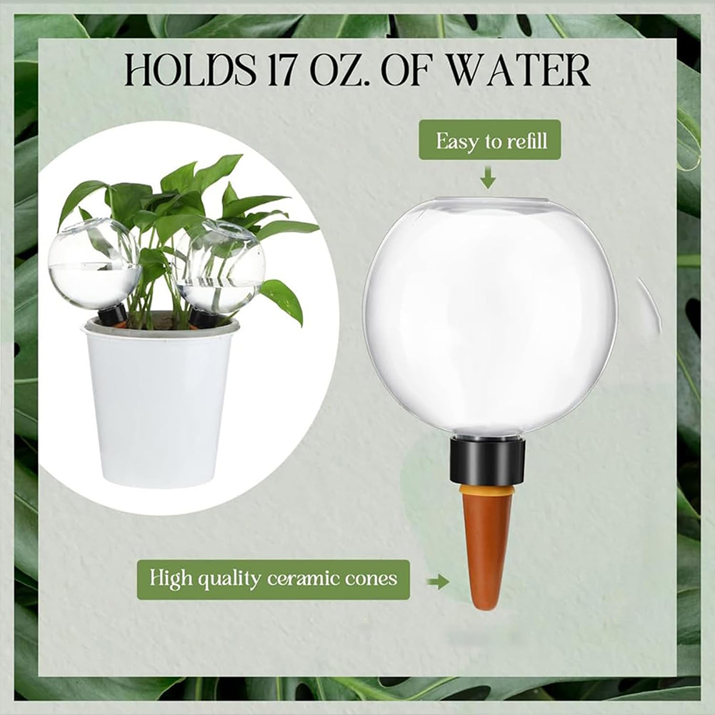 Plant Watering Globe - Kule samozraszające 500 ml, system nawadniania