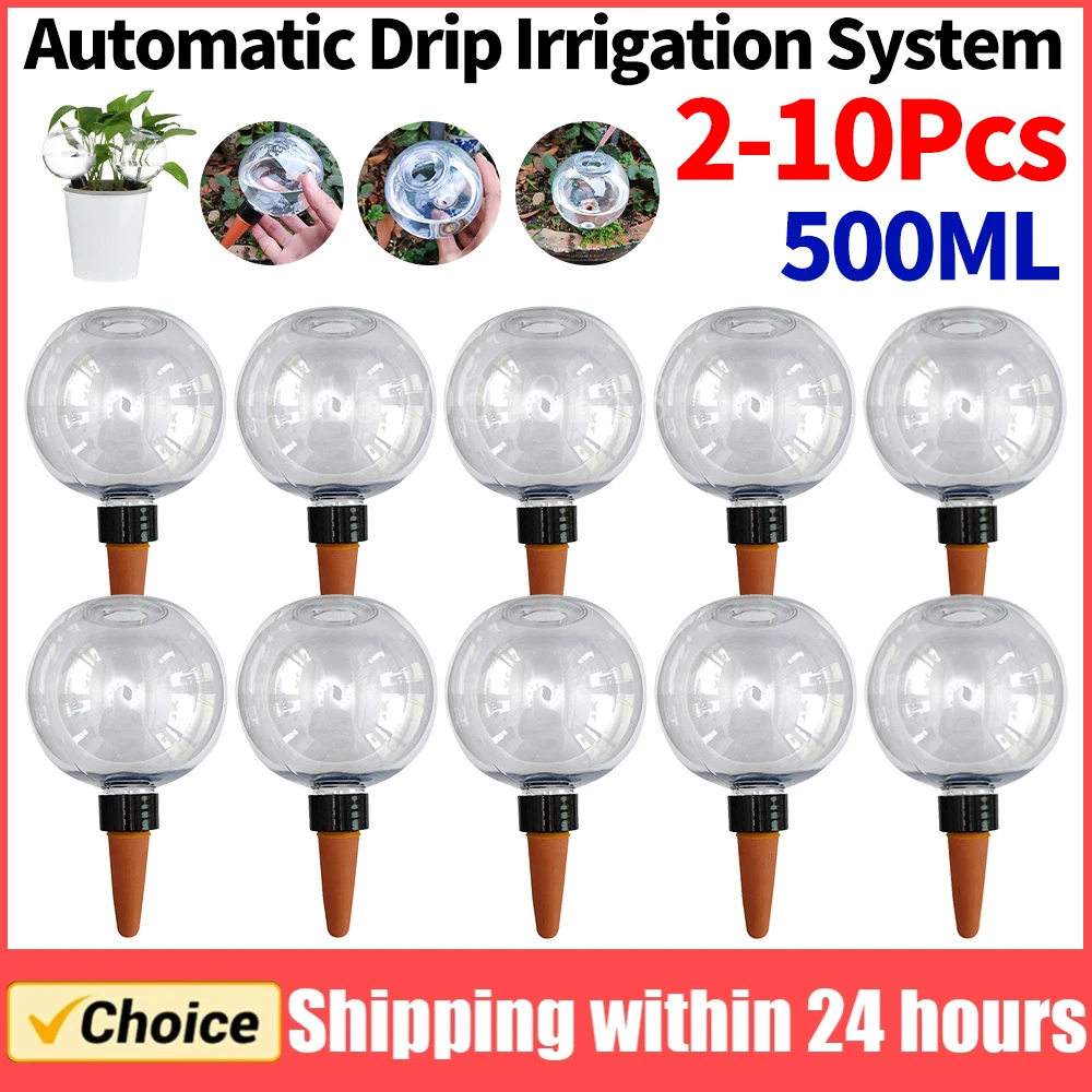 Plant Watering Globe - 2-10 szt. Automatyczny system nawadniania kroplowego