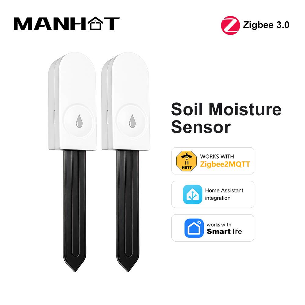 Smart Garden Tools - Czujnik wilgotności gleby Zigbee 3.0, termohigrometr,