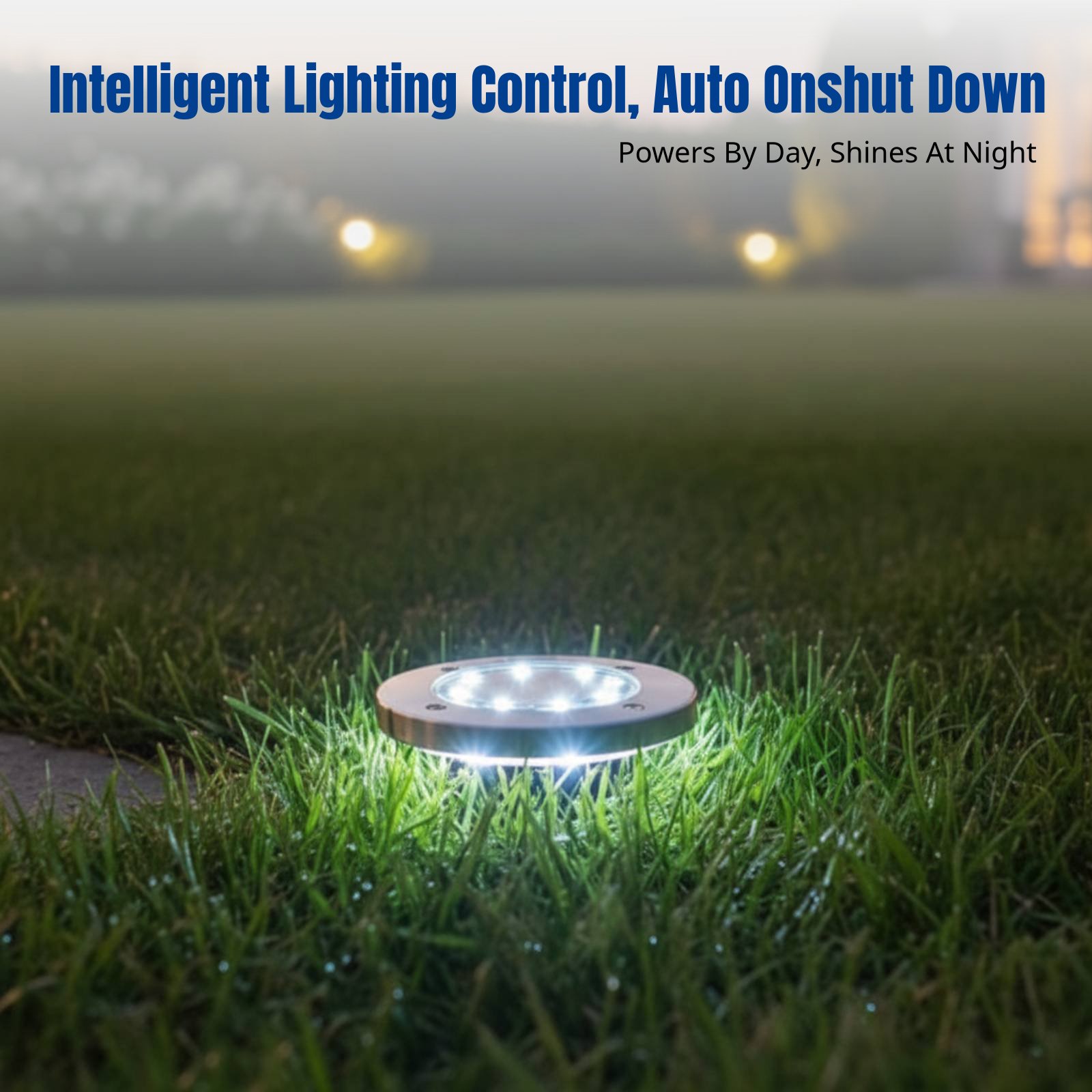 Smart Garden Light Controller - Solarna lampa gruntowa, LED-owa lampa trawnikowa,