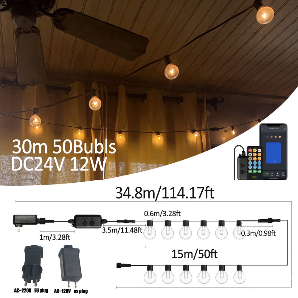 Smart Garden Light Controller - Inteligentne zewnętrzne lampki LED G40 do