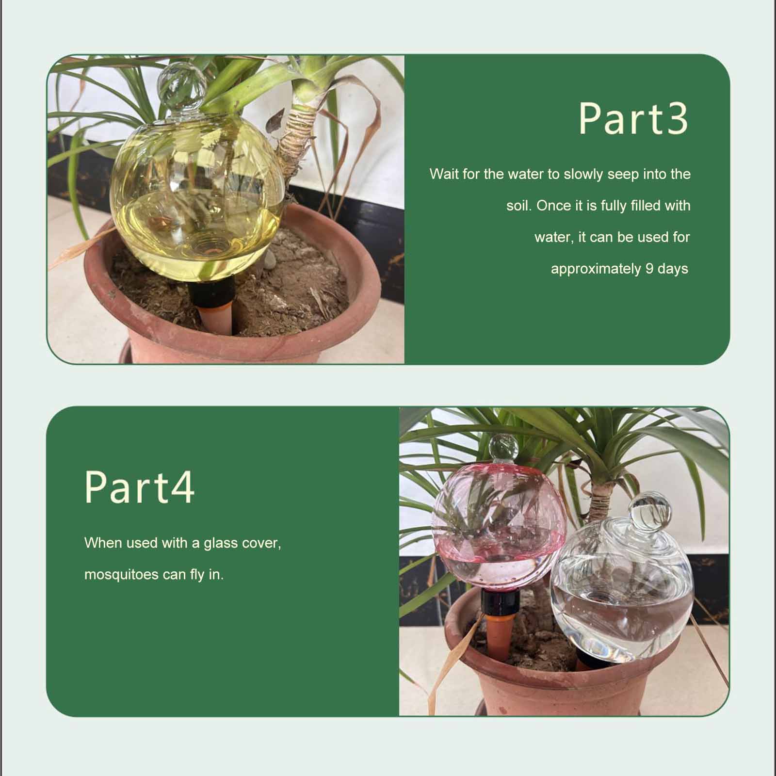 Plant Watering Globe - Samonawadniające się kule do roślin 500