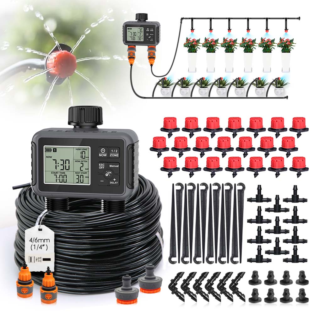 Smart Garden Tools - Dwuzonowy, niezależny wyświetlacz LCD, inteligentny program
