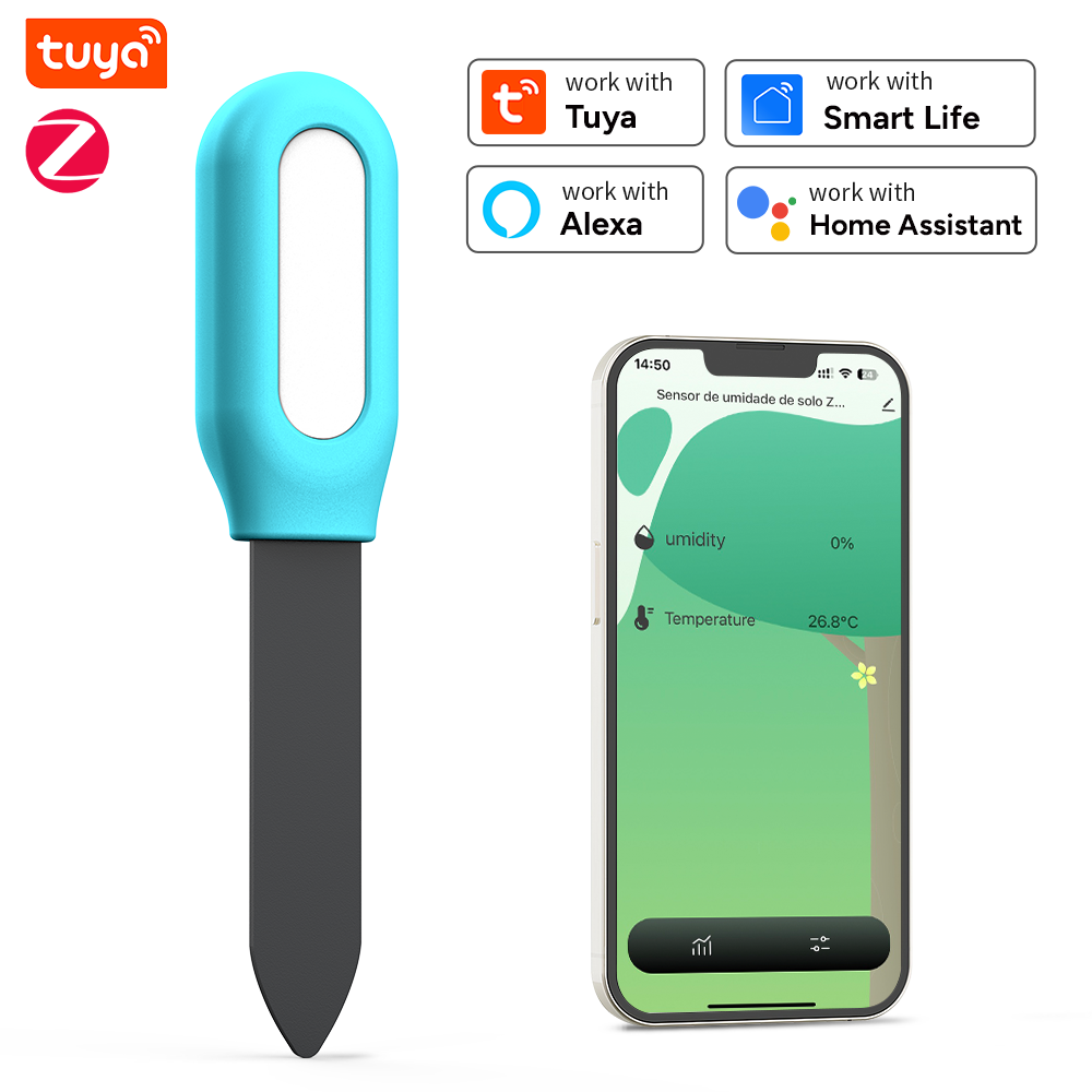 Smart Garden Home Assistant - Czujnik gleby Tuya Zigbee, czujnik wilgotności,