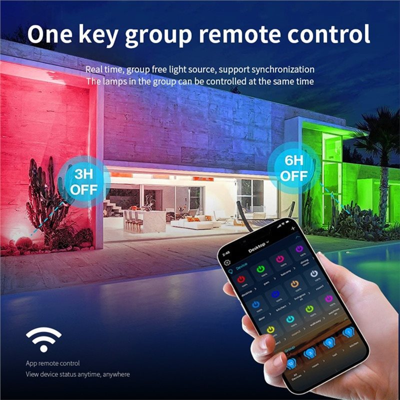 A03F - Reflektor RGB 100W WiFi – Smart Garden Light Controller recenzja i cena